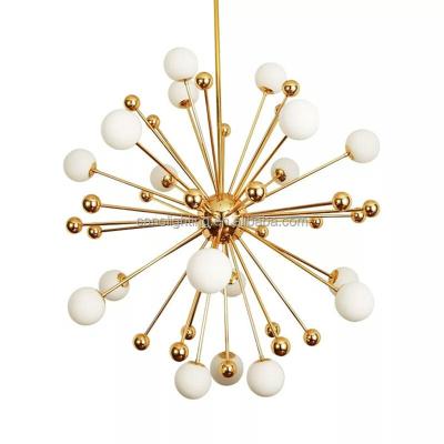 Cina Nordic Modern Sputnik V Pendant Lamp Art Glass Chandelier for Foyer Entryway Dining Room Entryway Lights in vendita