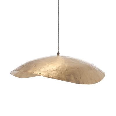 China Lotus Leaf Gold Brass Copper Chandelier for Bedroom Kitchen Hotel 15 Lights Working Time 30000 Hours Support Dimmer No zu verkaufen