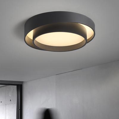 Chine Simple Modern Round Bedroom Lamps Metal Base 30000 Working Hours Master LED Study Lamp Nordic Style Warm Ceiling Light à vendre