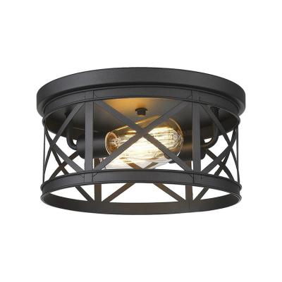 China Experience Luxury Vintage Home Lighting with Dimmable Plating Semi-flush Mount Beam Adjust Anti Glare Ceiling Light E27 for sale