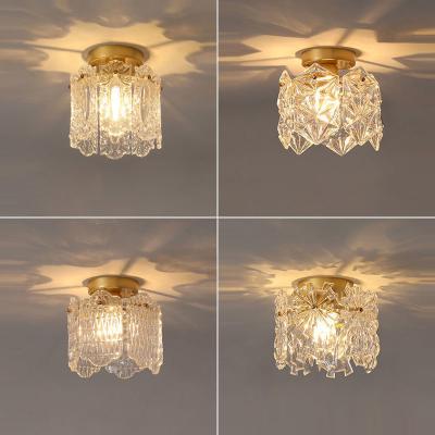 China Entrance Hall LED Ceiling Light with Dimming Function and Modern Crystal Design à venda