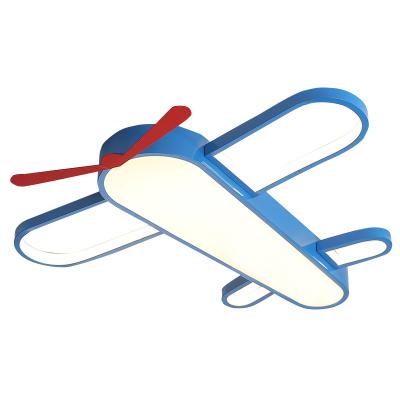 China Modern Design Kindergarten Cartoon Aircraft LED Ceiling Lamp for Children's Room Decorative Lighting Simple Cartoon for sale