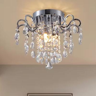 China 1kg Product Weight Silver Light Luxury Corridor Flower Ceiling G9 Lamp for Cloakroom Entrance in Entrance Aisle à venda