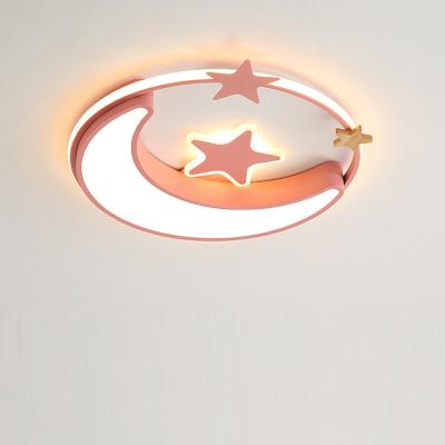 China New Modern Surface Mount LED Kids Room Light Ceiling Dimmable Bedroom ceiling lamps kids living room blue for sale