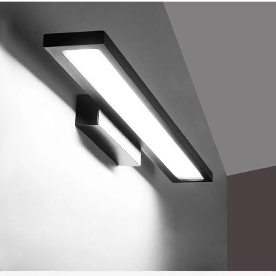 China Modern Black White Decorative Lighting Indoor Hotel Led Acrylic Long Wall Lamp with AC 85-265V Input Voltage and Free Sample for sale