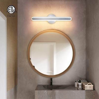 China ETL certificado 550mm 10W LED Vanity Light Iluminación de baño en plata de aluminio montado en la pared Efecto cálido para ambientes de lujo en venta