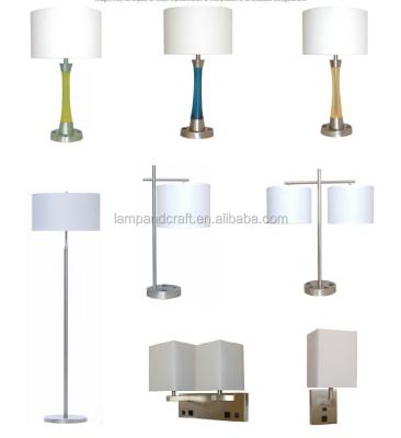 Κίνα customized finished drum type lampshade table floor for hotel guest room bedside lighting collection προς πώληση