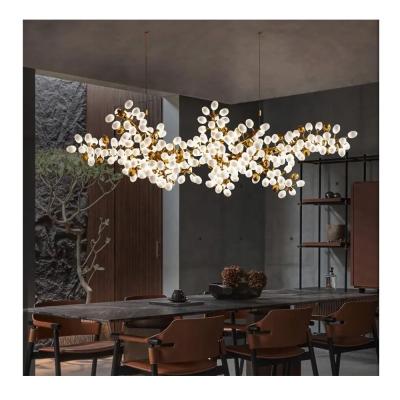 China Custom Art Glass Ball Branch Chandelier Lamps for Living Dining Room Villa led Lighting Pendant Light Hotel Project Chandeliers en venta