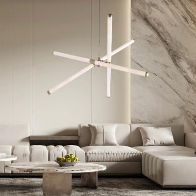 Chine Modern Led New Type Simple Tube Combination Hanging Lighting Room Office Commercial Chandelier à vendre