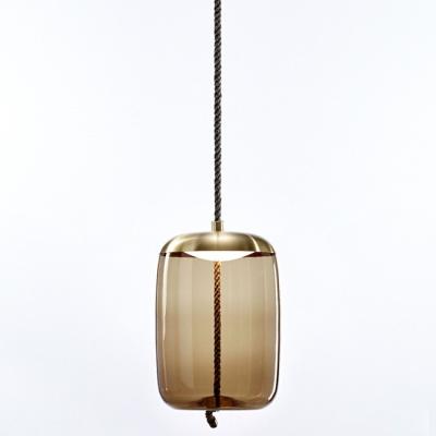 China Amber Glass Glass Pendant Lights Round Brokis Knot Cilindro LED D4002 Model for sale