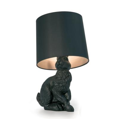 China Moooi Rabbit Nightstand Table Lamps Black Polyester Body Laminate Shade for sale