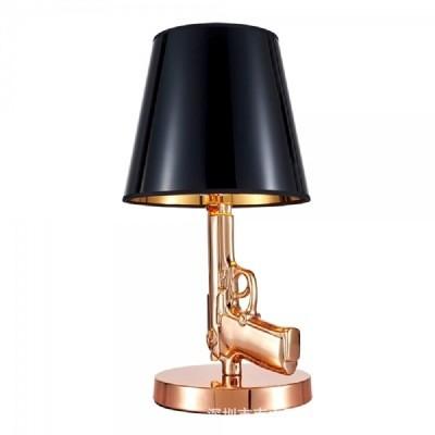 China Flos Gun Modern Bedside Lamps , Resin White Gold Decorative Table Lamp For Hotel for sale