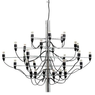 China Brushed Art Deco Style Chandelier , Gino Sarfatti Flos Art Deco Kitchen Lighting for sale