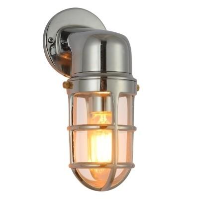 China Antique Outdoor Wall Lights , Waterproof Dimmable Wall Lights Nickel Marine for sale