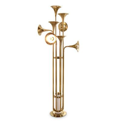 China Delightfull Horn Botti Floor Standing Lamps Brass Post Modern Aluminum Material for sale