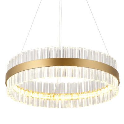 China Big Hotel Contemporary Dining Room Chandeliers Gold Finish Aluminum Material for sale