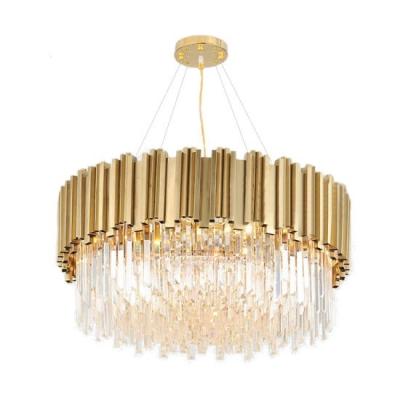 China LED Decorative Contemporary Dining Room Chandeliers Projector Metal Crystal Material for sale