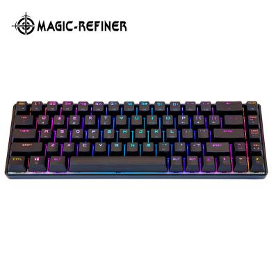 China Refiner Plug and Play Magic Factory Price 60% Wired Mechanical Keyboard Backlit RGB for kaihl etc. game OEM ODM ch outemu for sale