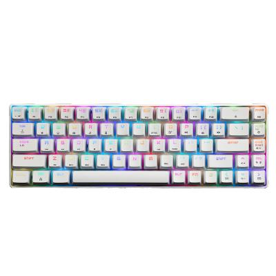 China Cool 68 Key Design mk14 RGB Numpad Exclusive Mechanical Keyboard Backlight E-commerce Slim Keyboard For Gaming Desktop Typing for sale