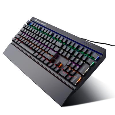 China Palm Rest OEM ODM MK15 Wired Normal RGB Backlight Multimedia For Gamer Gaming Mechanical Keyboard for sale