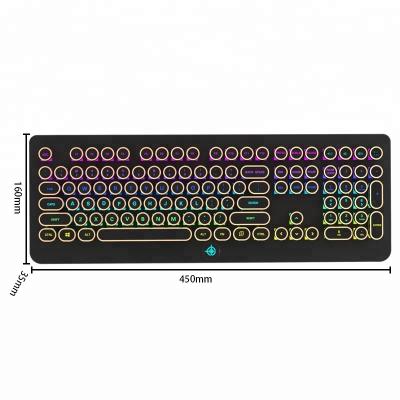 China Numpad Sale E-sports 108 Keys Punk Gaming Mechanical Keyboard MK9 Mixed Backlight for sale