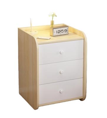 China The Other Storage Cabinet Modern Small Bedside Cabinet Mini Bedside Cabinet Narrow Bedroom Shelf Cabinet for sale