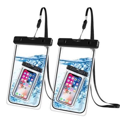 China HOT Cake Waterproof Universal Size IP68 Phone Bag Fluorescent Underwater Pouch for sale