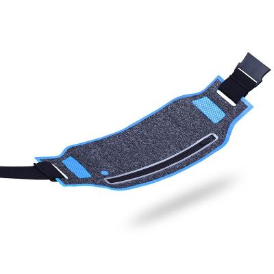 China Water Proof Hot Cakes Ultra Slim Adjustable Waist Bag Running Bag Custom RFID Travel Workout Money Belt for sale