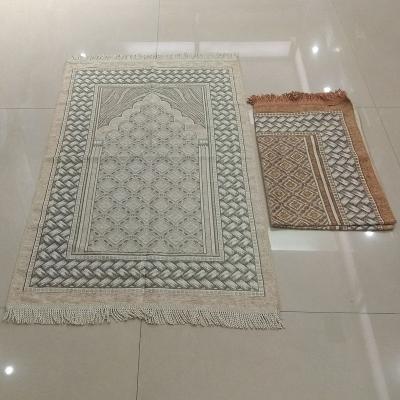 China BT812B Muslim Prayer Mat Factory Supply ISO Microfiber Adhesive-Protective Chenille in Stainless Turkey for sale