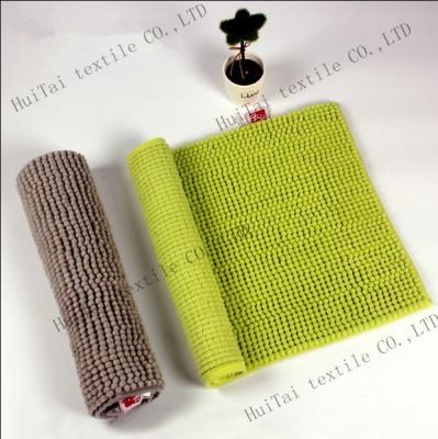 China Anti-bacteria Short Pile Chenille Bathroom Rug for sale