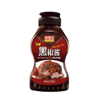 China Best selling high quality delicious flavor spice steak black pepper sauce for sale 270g for sale