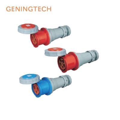 China IP67 Industry Industrial European Plug 125a 4 Pin Socket Connector Waterproof Female Socket for sale