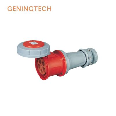 China GENINGTECH IEC60309 3P+E+N ip67 5P 63A female outdoor portable socket 400V industrial plug and socket GT1245 for sale