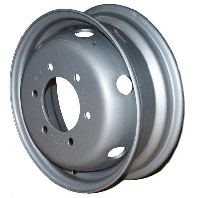 China Small Steel Wheel 4.5Jx14 Tubeless Steel Rim For JAC Light Truck Tire Size 650R14LT for sale