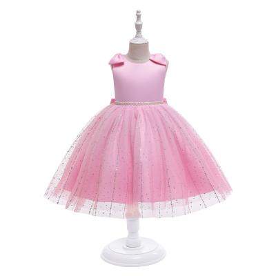 China Anti-wrinkle girls summer wear dresses new kids fashion clothes child plus size ruched dress for sale