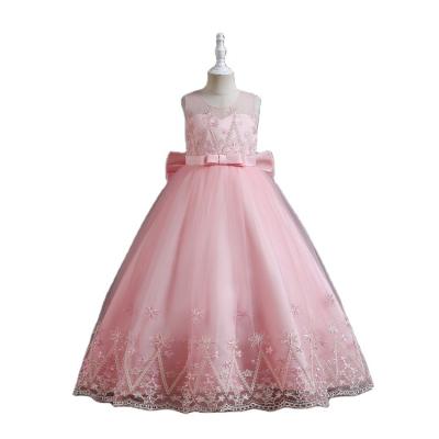 China new Anti-wrinkle sequin princess Dress Red Wedding dresses for girls long sleeve one-piece girls dress dresses for sale