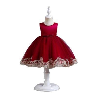 China 2022 most popular Anti-wrinkle princess dress wholesale flower babies' clothing kids birthday wedding Christmas dress for sale