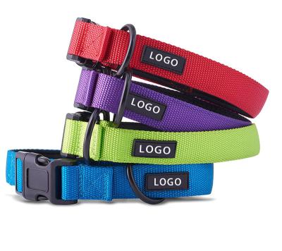 China Hot Sale High Quality Adjustable Comfort Custom Nylon Adjustable Dog Collar for sale