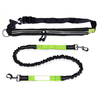 China Factory Stocked Wholesale Custom High Quality Hands Free Bungee Dog Leash for sale