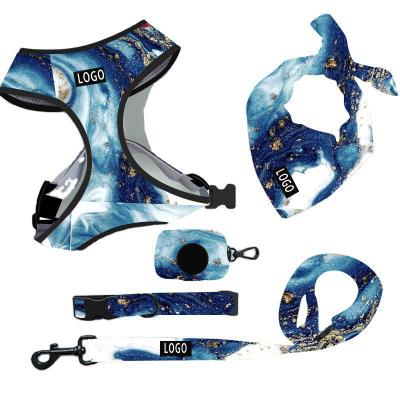 China Wholesale Modern Custom Mesh Reversible Pet Designer Neoprene Padded Dog Harness Set Luxury for sale