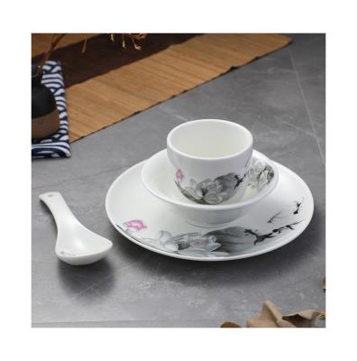 China Viable Hot Nordic Style Ceramic Dinnerware Set Porcelain Dinner Sets Ceramic Dinner Plate Restaurant Dish Dish Set for sale