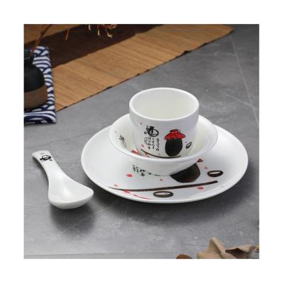 China Viable Nordic Style Ceramic Tableware Set Creativity Salad Bowls Dinner Dishes For Ceramic Restaurant for sale