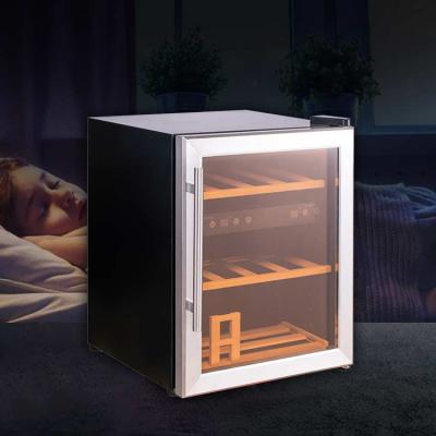 China New Design Hotel DONGHU 2022 Wine Cooler Two Temperature 230V Wine Fridge Cooler Cellar Temperature Control for sale