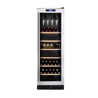 China Custom Wine Cooler Wine Temperature Control Refriger Cooler Hotel DONGHU Wine Fridge For Hotel/Home With LED for sale