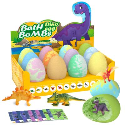 China Home Spa Relaxation Kids Dinosaur Egg Bath Bomb With Surprise Inside Dino for sale