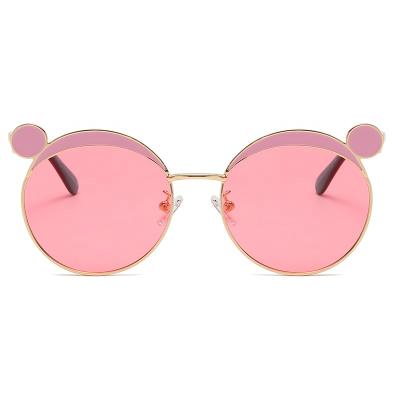 China Fashion sunglasses lace 2021 summer UV fashion polarized glasses round little girls sunglasses children for sale