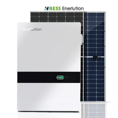 China Enerlution BMS built in powerwall 48V 204Ah LiFePO4 lithium ion solar battery 10kWh inverter solar home solar energy storage 10.44kWh for sale