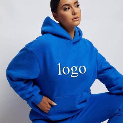 China Custom Women's Hoodies Vintage Cotton Hoodies Logo Sweatshirts Breathable High Quality Heavy Custom Women's Fleeceback Sweatshirts for sale