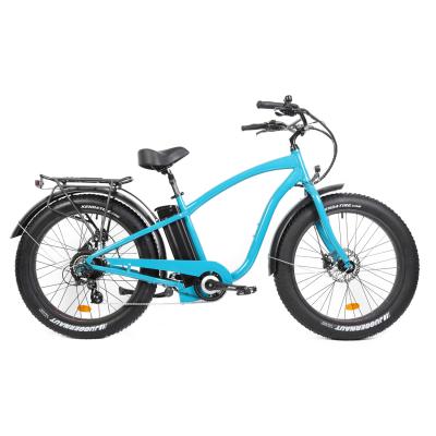 China Fat tire 750w high power cruiser beach ebike standard affordable electric bicycle for sale