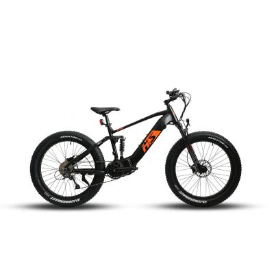 China BTN 48V 1000W FAT-HS e bikes 2021 full suspension road bicycle fat tire standard electric mountainbike for sale